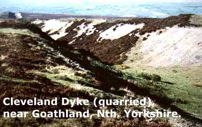 Description: Description: Description: Description: Quarried Cleveland Dyke near Goathland, Nth. Yorkshire.