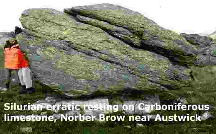 Description: Description: Description: Description: Silurian erratic on top of Carboniferous limestone, Norber Brow near Austwick, Yorkshire Dales